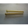 Fastenal 1/4"-20 x 3" Slotted Drive Pan Head Brass Machine