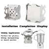 2 Pcs Foldable Stove,Portable Camping Stove for Outdoor Cooking, Lightweight