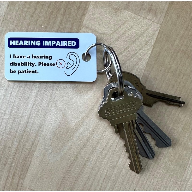 Hard of Hearing Deaf Awareness Hearing Impairment Wallet Card and