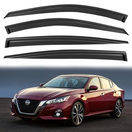 AWVRG Window Rain Guards for 2019-2024 Nissan Altima, Window Visor Guard Vent Shade Wind Deflector Rain Shield Protector Sun Visor for 19-24 Altima 2020 2021 2022 2023,Tape-on/Outside-Mount, 4 Pieces