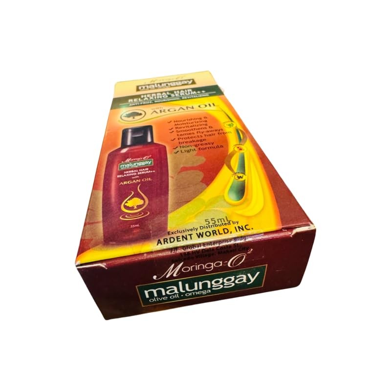 Moringa-O2 Malunggay Herbal Hair Serum with Argan Oil, 55 mL