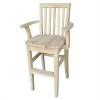 International Concepts Unfinished Kids Mission Youth Chair