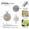 OigvcoTe Silver Gold St George Necklace Catholic Medal