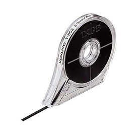 Kokuyo Line Line Tape for Whiteboards, 0.1 inch (3 mm), Length 56.3 ft (16 m), Black, Set of 2