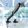 Stellar Mounts Spring LCD Monitor Arm with USB and Multimedia
