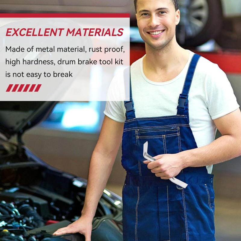 Drum Brake Adjusting Tool Drum Wrench Drum Brake Tool Kit