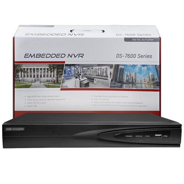 4K 8-Channel PoE Network Video Recorder NVR, Embedded Plug &