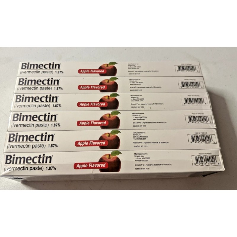 krgllc 6 pack Paste Horse Dewormer Apple Flavor (6 DOSES)