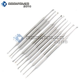 OdontoMed2011 10 PCS Dental TARTER Remover Tooth DE-Scaler Scraper Oral Care Hygiene Stainless Steel Instruments ODM