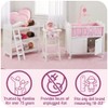 Badger Basket Elegant Tea Time Metal Doll Table and Chair