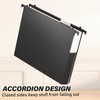 Plastic Hanging File Folders Letter Size,Heavy Duty 2" Expandable File
