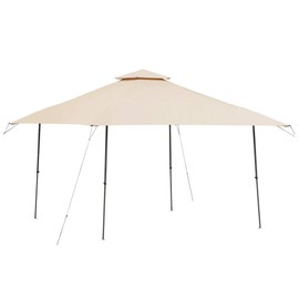 Garden Winds Custom Fit Replacement Canopy Top Cover Compatible with The Coleman 2000004407, 2000035727 13 x 13 Two Tiered Tent Eaved Shelter - Upgraded Performance RIPLOCK 350 Fabric- Beige