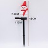 YZYOE 2 Pack LED Solar Powered Rice Grains Snowman Ground