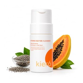 KIERO Limpiador Facial Enzimático en Polvo Refining Enzyme Cleanser 50 g  Enzimas de papaya, beta-glucano, chía, exfoliación suave, piel grasa, mixta 