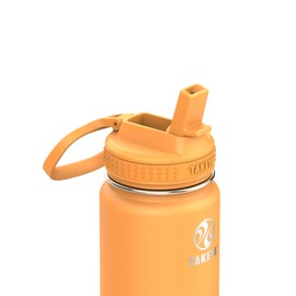 Takeya Actives 24 oz Vacuum Insulated Stainless Steel Water Bottle with Straw Lid, Premium Quality, Honeycomb
