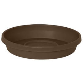 Bloem Terra Plant Saucer Tray for Planters 9-12" Chocolate Brown