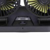 Electric Car Fan 360° Rotatable DoubleHead 5 Blades 2 Speeds