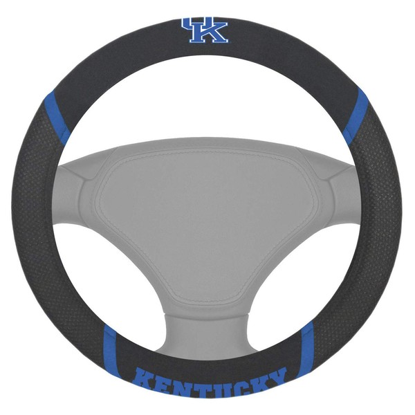 FANMATS 14816 Kentucky Wildcats Embroidered Steering Wheel Cover