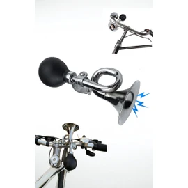 Honwor Bike Bugle Horn Retro Metal Squeeze Clown Horn Kids Bike Horn by Classic Vintage Metal Twist Loudspeaker Siren Hooter Snail Air Horn for Kids Adults Bicycles Golf Cart