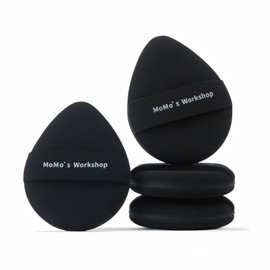 Momo's Workshop Makeup Sponge Puff, Large Beauty Powder Puff for Quick Flawless Makeup, Concealer Puff for Liquid & Cream Foundation 2pcs