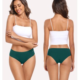 coskefy Women's Underwear Soft Strench Breathable Cotton Panties Ladies Hipster Bikini 6 Pack