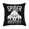 Arachnid Spider Whisperer Pet Animal Tarantula Spider Throw Pillow