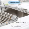 Searik Over The Sink Dish Drying Rack, Roll up Sink