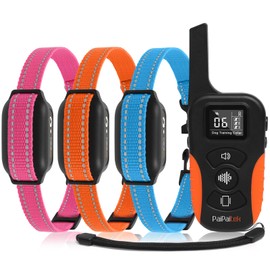 PaiPaitek Vibrating Collar No Shock for 3 Dogs Training, 3300ft Dog Training Collars with Vibration(1-9), Beep(1-9), Security Lock, Waterproof & Rechargeable Buzz Collar for Dogs 5-120 lbs - No Prongs