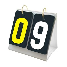 TruZetetic Mini Scoreboard Score Flipper for Billiard Pool Sports Waterproof Durable Matte Material (B01-SB02)