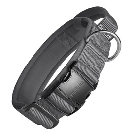 OneTigris Collares Tácticos para Perros, Collar para Perro con Asa, Collar Militar Ajustable con Hebilla Metálica de Gran Resistencia para Entrenamiento