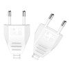 VIEVRE Flat Euro Plug, Pack of 2 Power Plug, 220