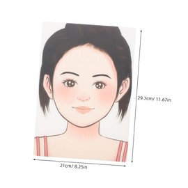 VILLFUL Practice Makeup Board Reusable Face Painting Board Stencils Ideal for Kids Artists and Beginners Durable Washable Plastic for Parties Weddings and Lessons