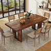Auromie 71" Rustic Dining Table for 8, Farmhouse Dinner Table