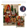 Angeleno Heritage Holiday Mouses Burlap House Flag Pack Winter Christmas
