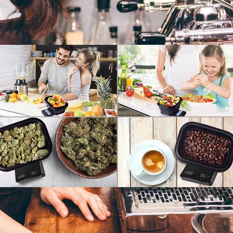 Digital Coffee Scale,Food Kitchen Coffee Scale,Beautiful Automatic Zeroing High Accuracy