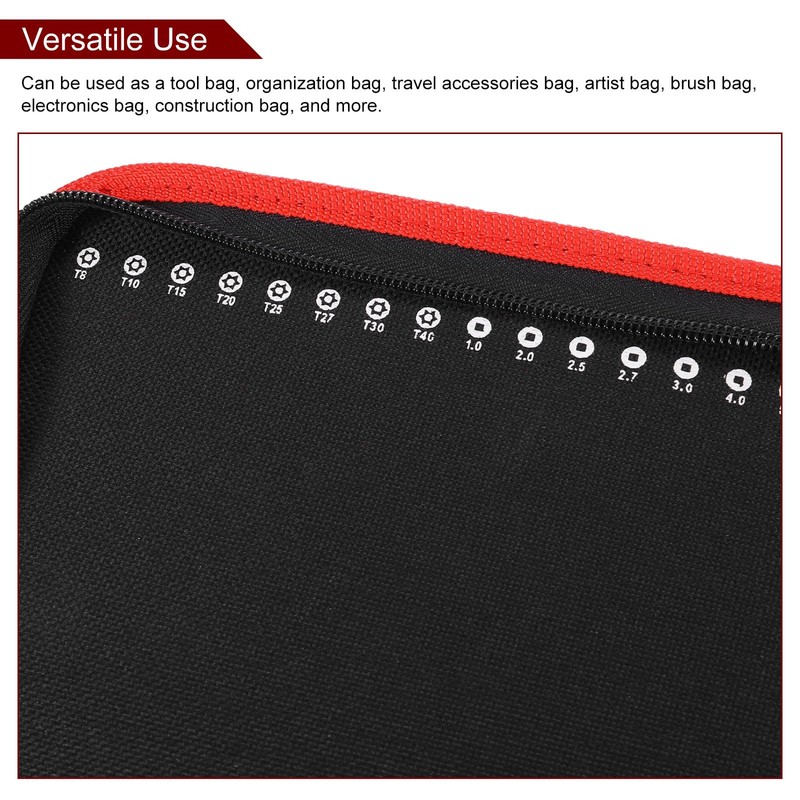 sourcing map Handheld Tool Case 8" x 6.88" x 1.18"