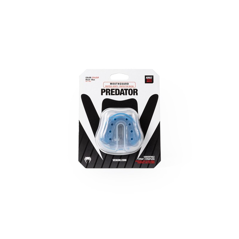 Venum Predator Mouthguard - Strap/Strapless - Black/Blue