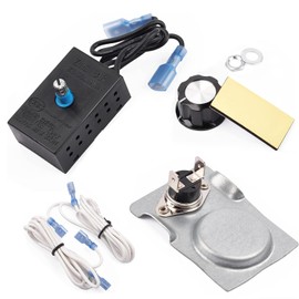 Hiorucet Fireplace Thermostat & Rheostat Variable Speed Control Switch for Universal Wood Stove and Fireplace Blower Heat N Glo, Heatilator, Napoleon, Majestic, Desa, Astria, Superior, Lennox, Regency