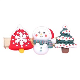 Cute Christmas Hair Clips for Kids | Holiday Cute Clips Barrettes for Kids - Festive Christmas Hair Styling Pins, Stocking Stuffers for Kids, Girls, Toddler