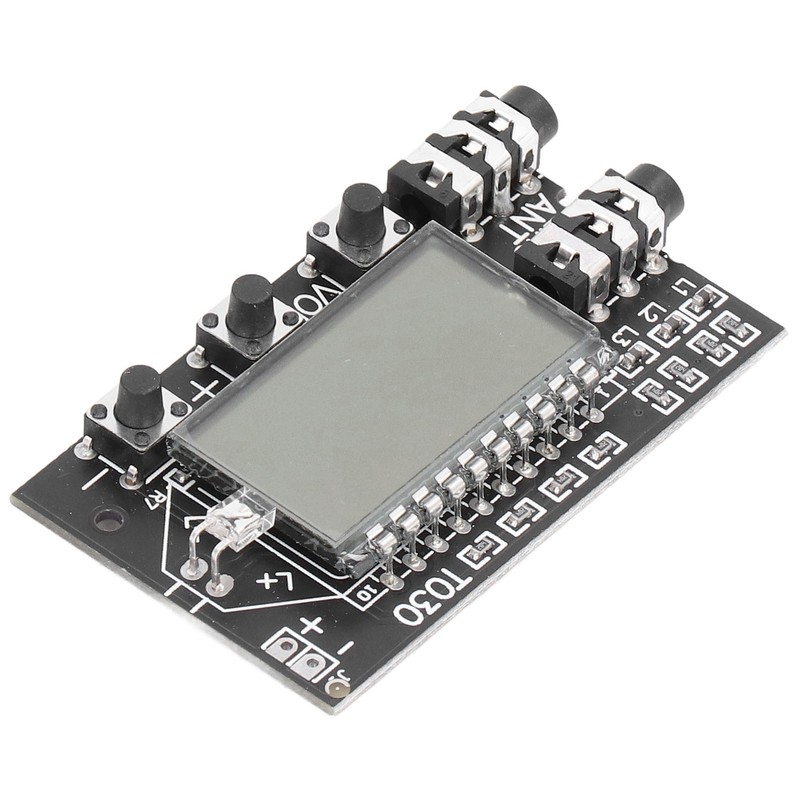 FM Transmitter Board Digital LCD 2 Channel 76MHz‑108MHz Stereo Audio