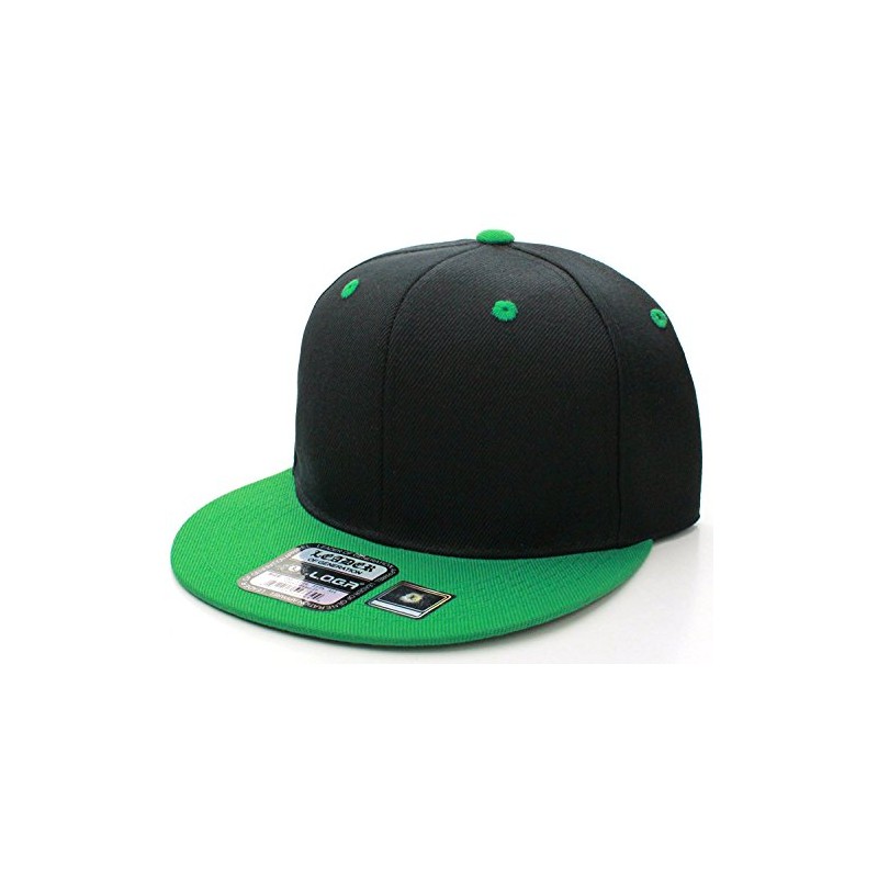 L.O.G.A. Plain Adjustable Snapback Hats Caps Flat Bill Visor -