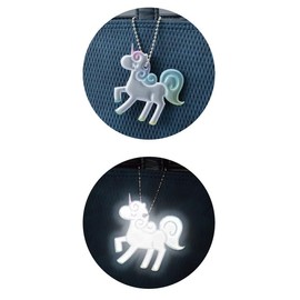 Secure Life Unicorn Reflector, Always Watching Over You, Reflective Material, Walking, Running, Night, Traffic Safety, Keychain, Retroactive Reflective Material, Child Traffic Accident Prevention,