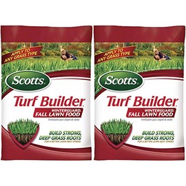Scotts Turf Builder WinterGuard Fall Lawn Food, 12.5 lb. - Fall Lawn Fertilizer Builds Strong, Deep Grass Roots for a Better Lawn Next Spring - Pack of 2