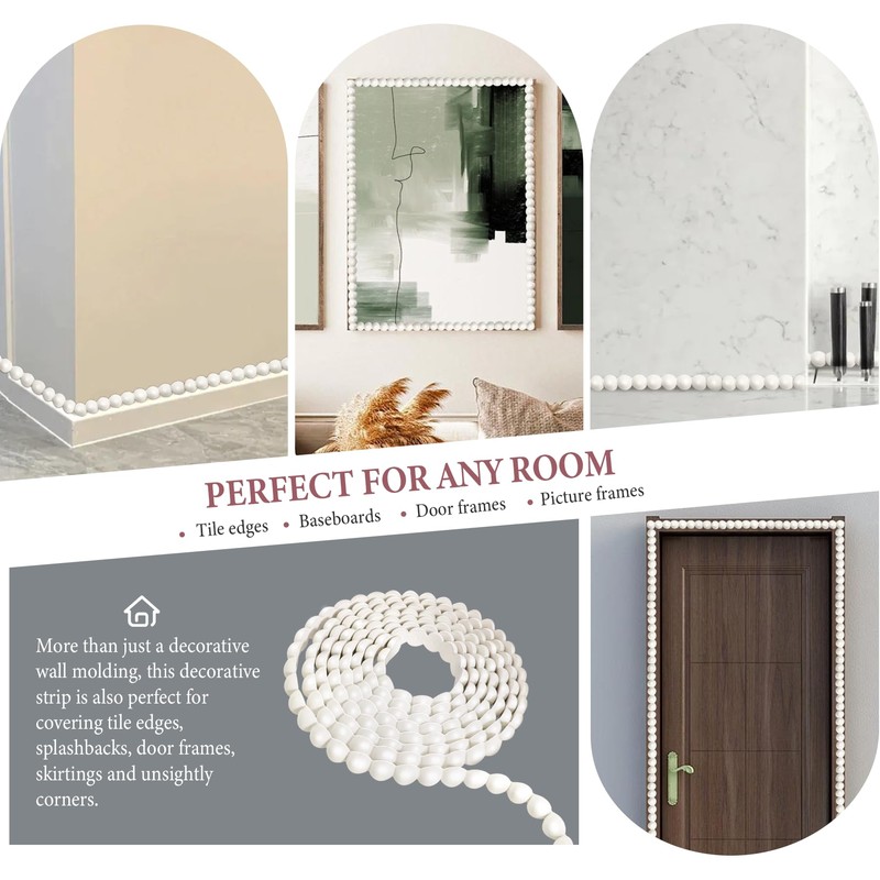 10FT Flexible Molding Trim Peel and Stick for Walls Decorative,DIY