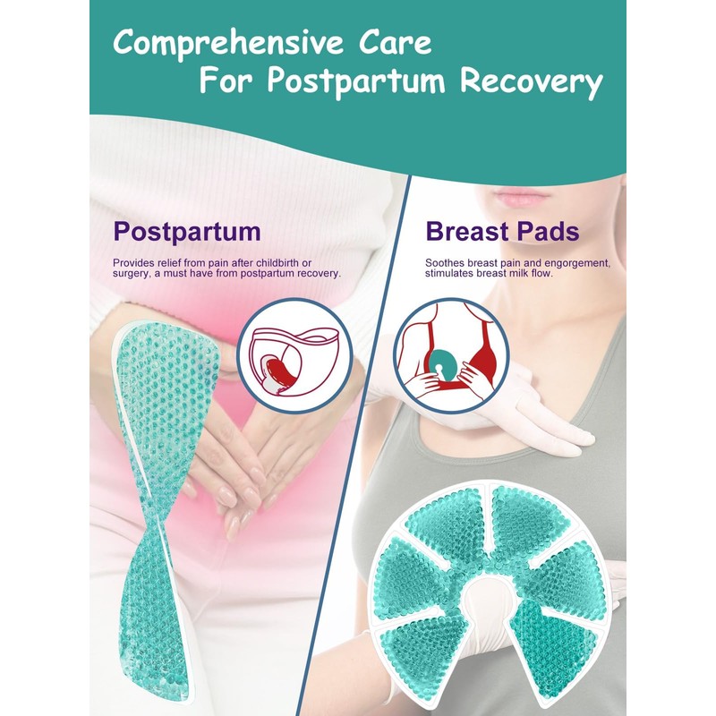 Cooling Pads for Breast - Cooling Compress Postpartum Reusable Inserts