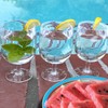 Lily's Home Set of 8 Unbreakable Poolside 12 oz Acrylic