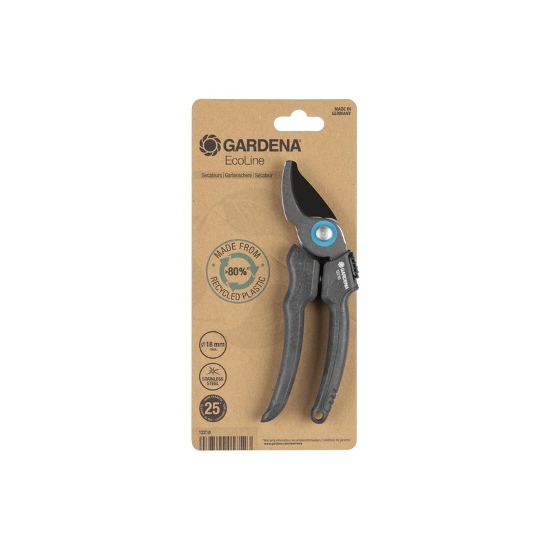 GARDENA EcoLine garden secateurs: Durable secateurs with bypass blade, with