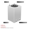 DNA MOTORING 2 Gallons Aluminum Top-Feed Fuel Cell Gas Tank