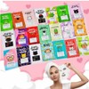 Paquete de 15 mascarillas coreanas faciales gran variedad rejuvenecedoras con