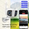 Dual Lens Security Camera 1080P HD 165 Degree Wide Angle
